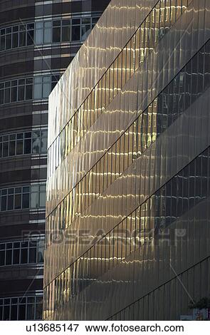 Stock Photo - Sun Reflection in Building. Fotosearch