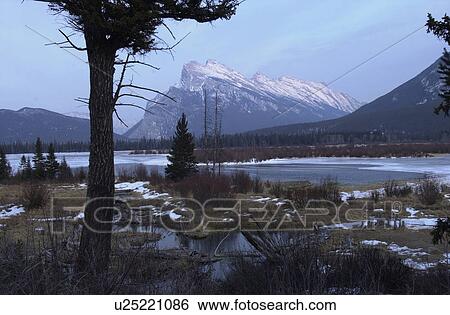 Stock Photograph - Vermillion Lake, Alberta, Canada. Fotosearch