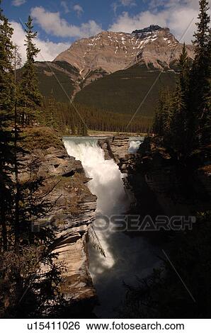 Stock Photograph - Athabasca Falls, Jasper National Park, Canada. Fotosearch