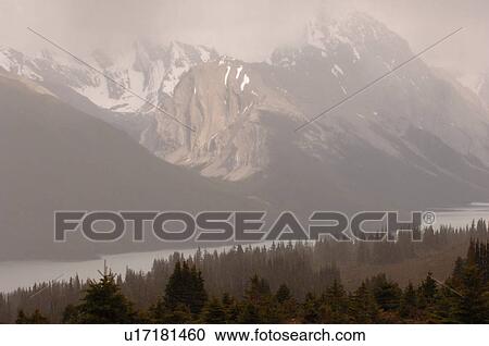 Stock Image - Lake Athabasca, Jasper National Park Canada. Fotosearch
