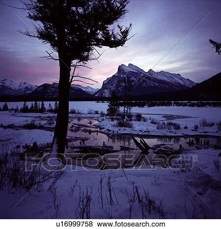 Photographs of sunrise at Lake Vermillion, Banff, Alberta, Canada View Large Photo Image Stock Photo - Photographs of sunrise at Lake Vermillion, Banff, Alberta, Canada. Fotosearch