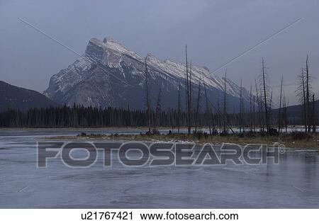 Stock Image - Vermillion Lake, Alberta, Canada. Fotosearch