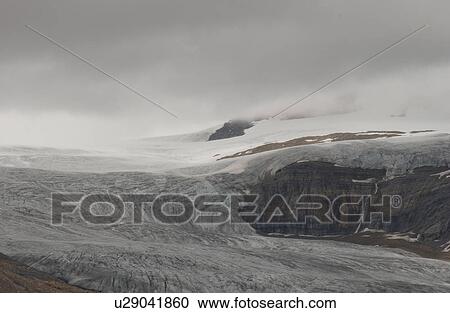 Stock Image - View of the top of the Rocky Mountains, Rocky Mountains, Canada. Fotosearch