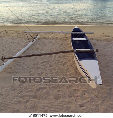 Boat on Beach at Moorea in Tahiti View Large Photo Image Stock Photography - Boat on Beach at Moorea in Tahiti. Fotosearch