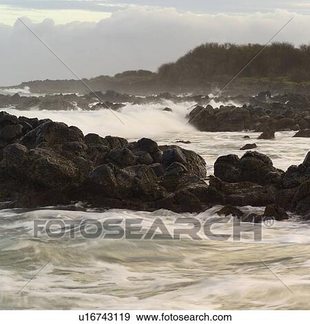 Hawaiian Islands of Molokai and Kauai - Ocean Views View Large Photo Image Stock Photo - Hawaiian Islands of Molokai and Kauai - Ocean Views. Fotosearch
