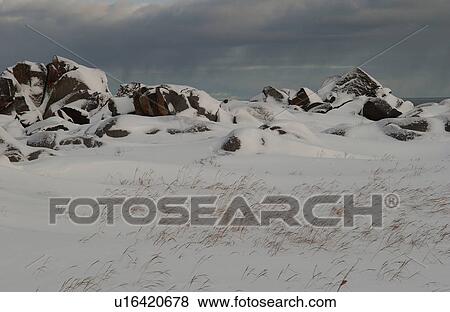 Churchill Northern Manitoba town and surroundings landscape View Large Photo Image Stock Photo - Churchill Northern Manitoba town and surroundings landscape. Fotosearch