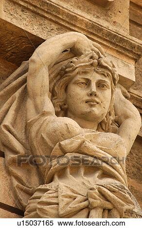 Close-up of the stone statue of a woman View Large Photo Image Stock Photography - Close-up of the stone statue of a woman. Fotosearch