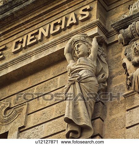 Stone statue on an ancient building View Large Photo Image Stock Image - Stone statue on an ancient building. Fotosearch