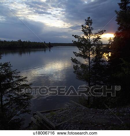 Stock Photograph - Lake of the Woods, Ontario, Canada. Fotosearch