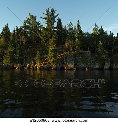 Shoreline at Lake of the Woods View Large Photo Image Stock Photo - Shoreline at Lake of the Woods. Fotosearch