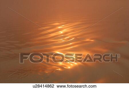 Stock Image - Lake of the Woods at sunrise. Fotosearch