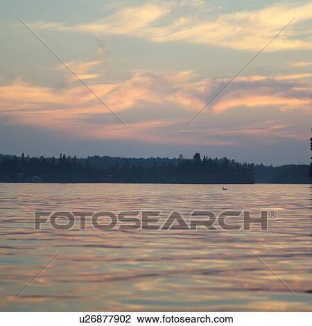 Lake of the Woods at Twilight View Large Photo Image Stock Image - Lake of the Woods at Twilight. Fotosearch