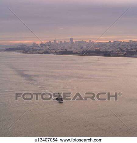 View of San Francisco from across San Francisco Bay View Large Photo Image Picture - View of San Francisco from across San Francisco Bay. Fotosearch
