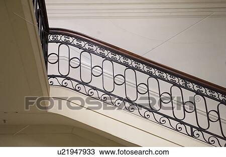 Interior view of a stair well of a building View Large Photo Image Stock Image - Interior view of a stair well of a building. Fotosearch