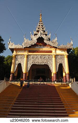 Stock Photography - Temple at Mandalay Hill. Fotosearch