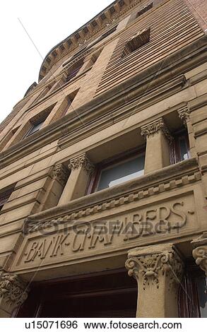 Low angle view of a bank building in Montreal, Canada View Large Photo Image Stock Photograph - Low angle view of a bank building in Montreal, Canada. Fotosearch