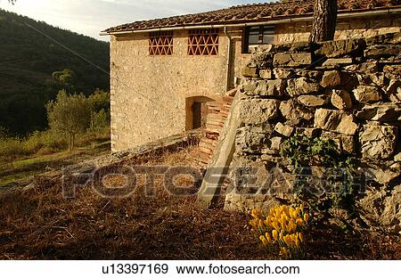 Villa - Tuscany, Italy View Large Photo Image Stock Photo - Villa - Tuscany, Italy. Fotosearch