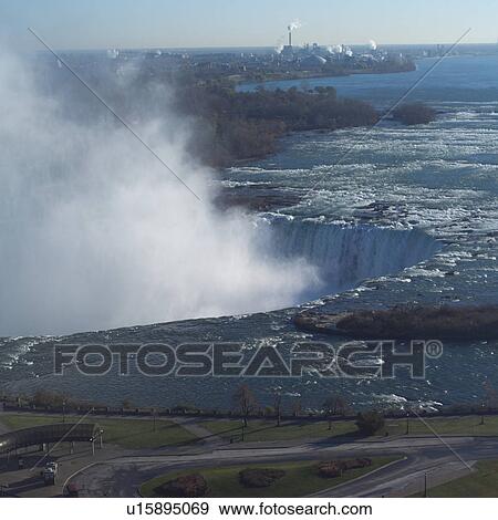 Stock Photo - overview of Niagara Falls - Ontario Canada. Fotosearch