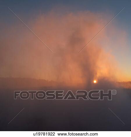 Stock Image - Sunrise at Niagara Falls - Ontario Canada. Fotosearch