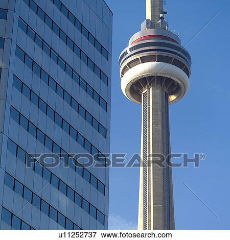 CN Tower Toronto Ontario Canada View Large Photo Image Stock Photo - CN Tower Toronto Ontario Canada. Fotosearch