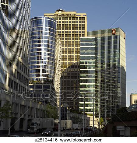 Vancouver, Canada - buildings in city centre View Large Photo Image Stock Photograph - Vancouver, Canada - buildings in city centre. Fotosearch