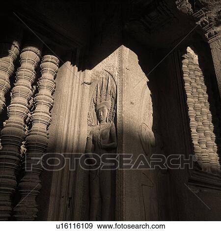 Stock Photo - Exterior of Khmer Kingdom palace ruins. Fotosearch