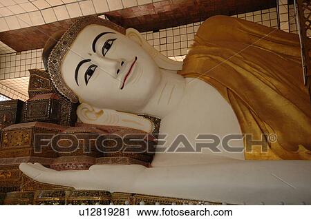 Giant Leaning Buddha View Large Photo Image Stock Image - Giant Leaning Buddha. Fotosearch