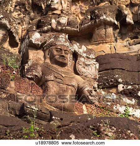 Large Buddha statue at the Khmer Kingdom palace ruins View Large Photo Image Stock Photography - Large Buddha statue at the Khmer Kingdom palace ruins. Fotosearch