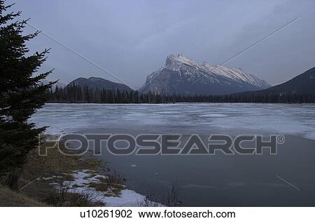 Stock Image - Vermillion Lake, Alberta, Canada. Fotosearch