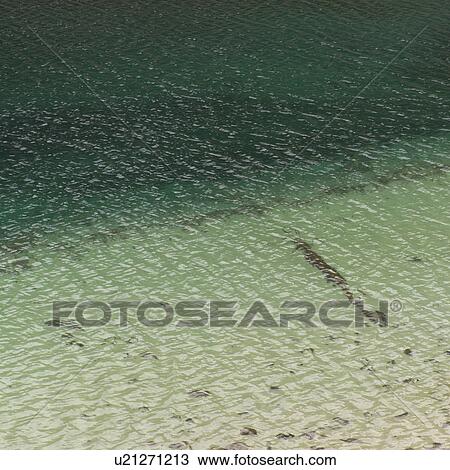 Stock Image - Clear water in Jasper Alberta. Fotosearch