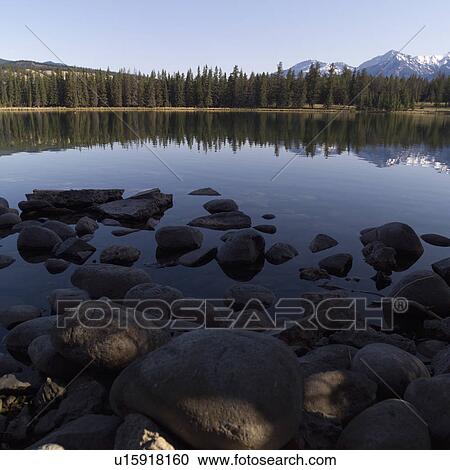 Stock Image - Rocky Mountain landscape. Fotosearch