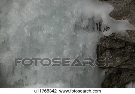 Stock Image - Johnson Canyon - Banff, Alberta, Canada. Fotosearch