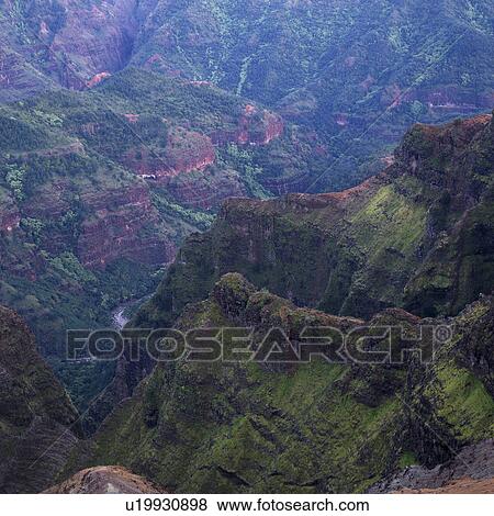 Waimea Canyon - Kauai, Hawaii View Large Photo Image Stock Photo - Waimea Canyon - Kauai, Hawaii. Fotosearch