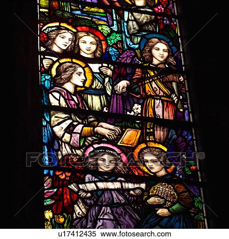 Stock Photography - Dublin, Ireland – Stained Glass Windows in St. Patrick’s Cathedral. Fotosearch