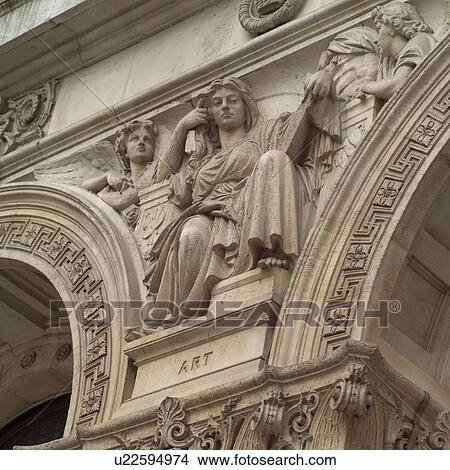 Stone carvings on a building in London, England View Large Photo Image Picture - Stone carvings on a building in London, England. Fotosearch