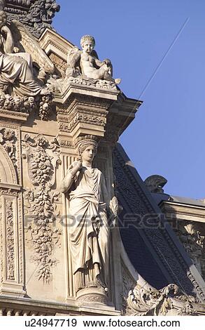 The Louvre Museum, Paris, France View Large Photo Image Stock Photo - The Louvre Museum, Paris, France. Fotosearch
