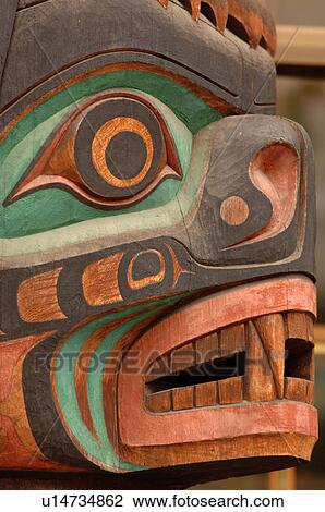 Totem Pole, Victoria, British Columbia, Canada View Large Photo Image Stock Image - Totem Pole, Victoria, British Columbia, Canada. Fotosearch