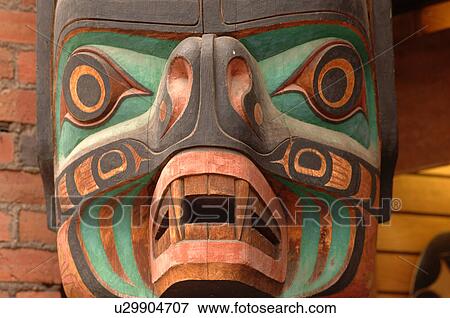 Totem Pole, Victoria, British Columbia, Canada View Large Photo Image Stock Photo - Totem Pole, Victoria, British Columbia, Canada. Fotosearch