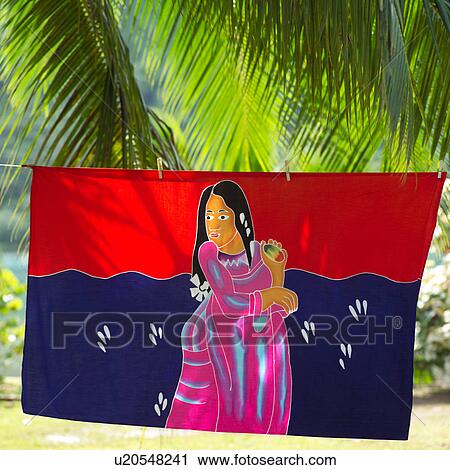 Towel on Clothesline at Moorea in Tahiti View Large Photo Image Stock Image - Towel on Clothesline at Moorea in Tahiti. Fotosearch