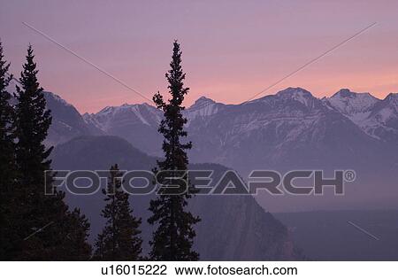Sunrise - Banff, Alberta, Canada View Large Photo Image Stock Image - Sunrise - Banff, Alberta, Canada. Fotosearch