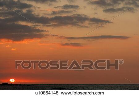 Big Island of Hawaii - sunset from beach View Large Photo Image Stock Photo - Big Island of Hawaii - sunset from beach. Fotosearch