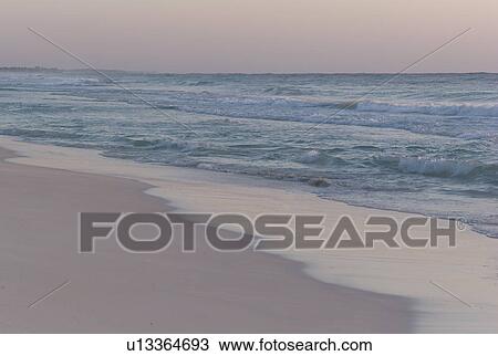 Stock Image - Shoreline in Tulum Mexico. Fotosearch