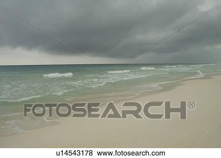 Shoreline in Tulum Mexico View Large Photo Image Stock Photo - Shoreline in Tulum Mexico. Fotosearch