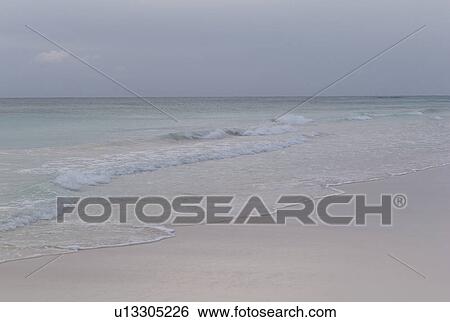 Shoreline in Tulum Mexico View Large Photo Image Stock Photograph - Shoreline in Tulum Mexico. Fotosearch