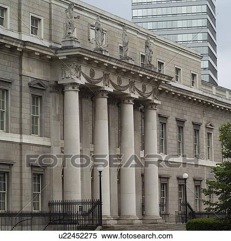 Dublin, Ireland - Custom House front View Large Photo Image Stock Photography - Dublin, Ireland - Custom House front. Fotosearch