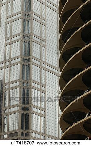 Stock Photo - High-rise buildings in Chicago. Fotosearch