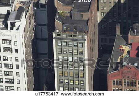 Manhattan Aerial Views, New York City View Large Photo Image Stock Photo - Manhattan Aerial Views, New York City. Fotosearch