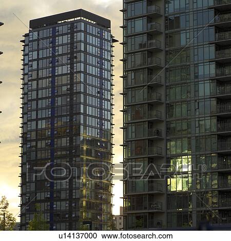 Stock Image - Vancouver, Canada - buildings in city centre. Fotosearch