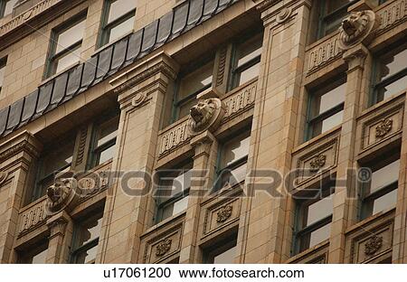 Stock Image - Facade of a building. Fotosearch