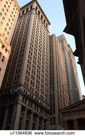 Stock Photograph - Financial District, New York City. Fotosearch